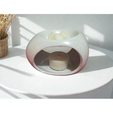 Wax Melt Burner - Oval- White Ceramic